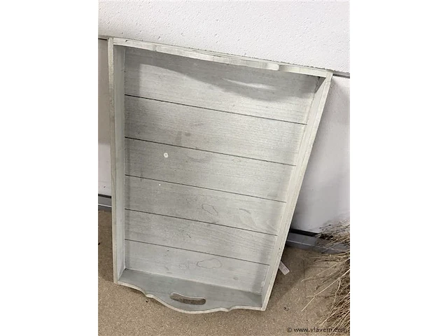 Houten dienblad met handvat - afbeelding 1 van  2