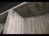 Houten displayplank op wielen - afbeelding 3 van  6