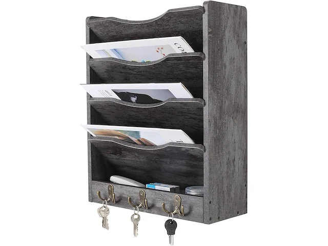 Houten documenten divider donkergrijs - afbeelding 5 van  5
