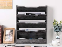 Houten documenten divider donkergrijs - afbeelding 2 van  5