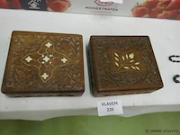 Houten dozen met inleg - afbeelding 1 van  1