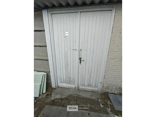 Houten dubbele deur 220x150cm - afbeelding 1 van  3