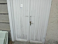 Houten dubbele deur 220x150cm - afbeelding 1 van  3