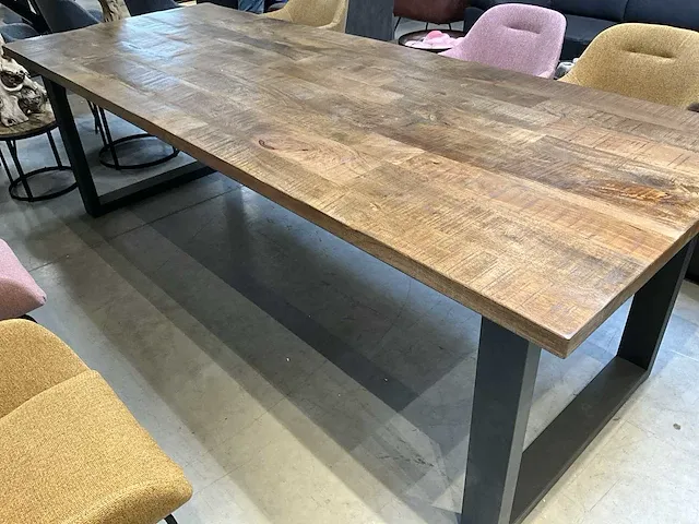 Houten eetkamertafel 260x100 - afbeelding 5 van  7