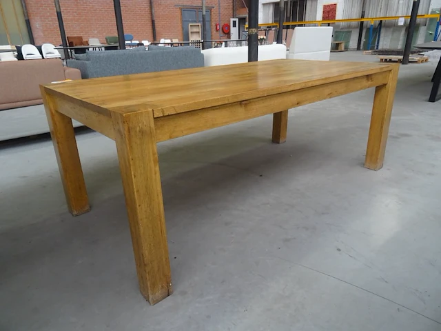 Houten eettafel - afbeelding 2 van  4