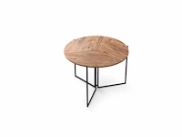 Houten en metalen eettafel - opklapbaar - afbeelding 2 van  14