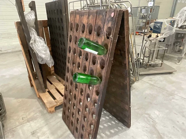 Houten flessenrekken droger - afbeelding 1 van  3