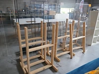 Houten frames met plexiglas 7 stuks - afbeelding 2 van  2