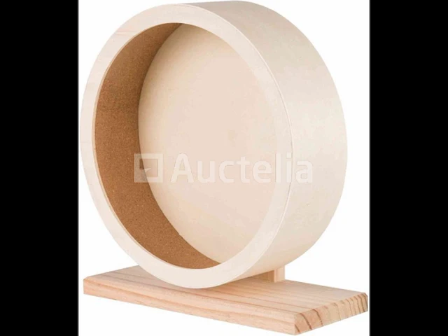Houten hamsterwiel speelgoed - 28 cm diameter trixie - afbeelding 3 van  3