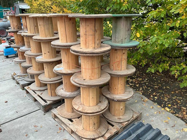 Houten haspel (16x) - afbeelding 1 van  4