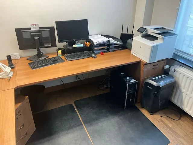 Houten hoekbureau - afbeelding 7 van  13