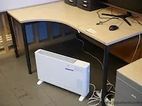 Houten hoekburo vv ladenblok