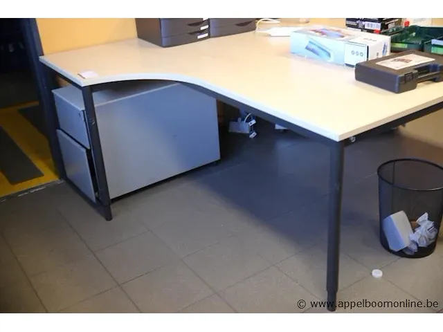 Houten hoekburo vv ladenblok - afbeelding 1 van  1