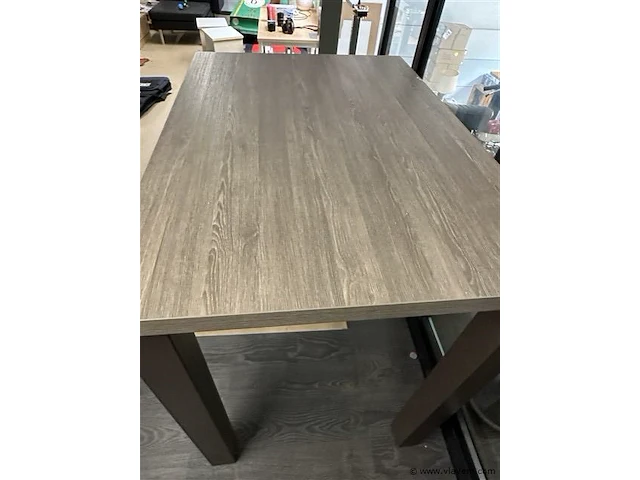 Houten hoge aperotafel met 4 metalen poten - afbeelding 4 van  10