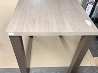 Houten hoge aperotafel met 4 metalen poten - afbeelding 7 van  10
