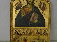 Houten icoon "jezus christus" 60x41cm - afbeelding 1 van  4