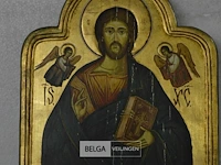 Houten icoon "jezus christus" 60x41cm - afbeelding 4 van  4