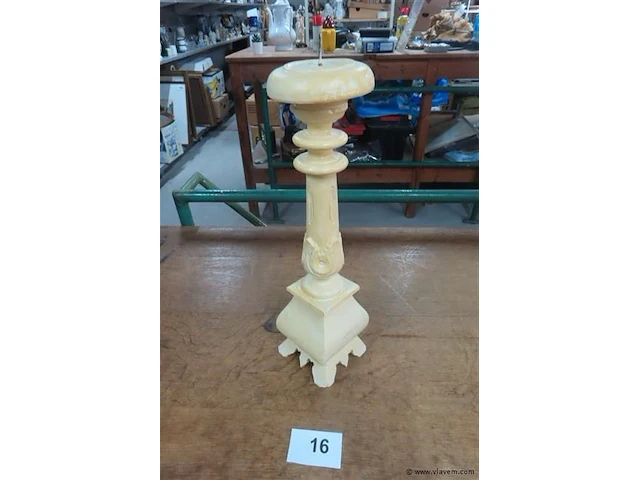 Houten kandelaar 47cm - afbeelding 1 van  3