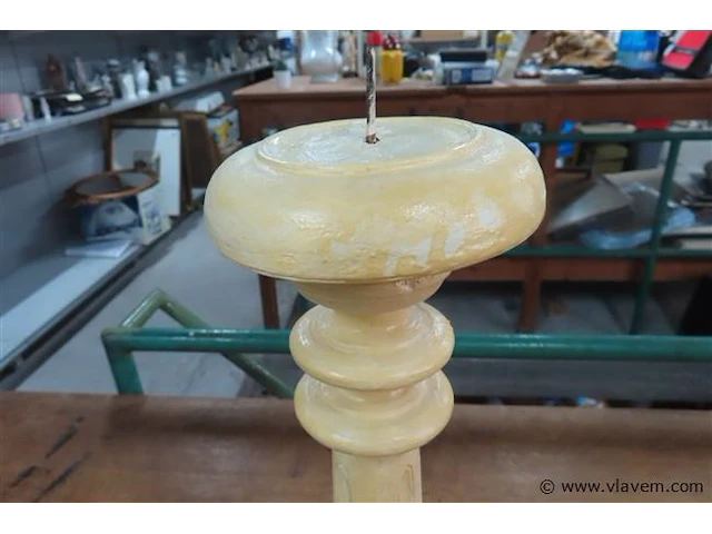 Houten kandelaar 47cm - afbeelding 3 van  3