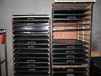 Houten karren intern transport (x4) - afbeelding 2 van  4