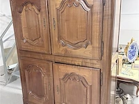 Houten kast met 4 deuren - 180 cm hoog - afbeelding 1 van  4