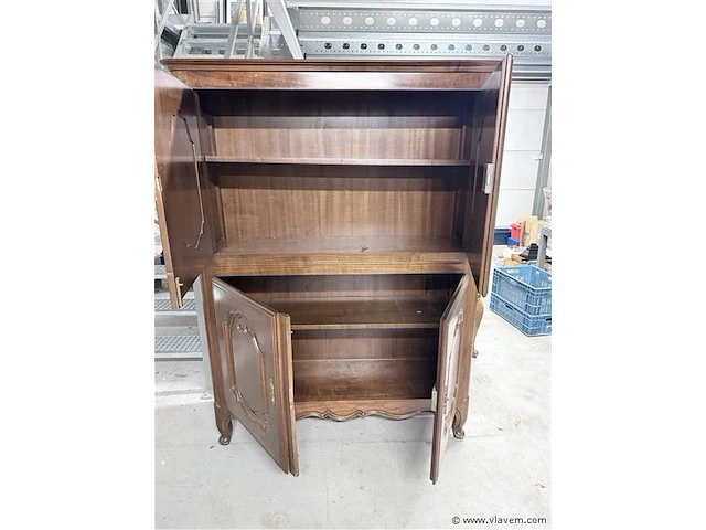 Houten kast met 4 deuren - 180 cm hoog - afbeelding 3 van  4