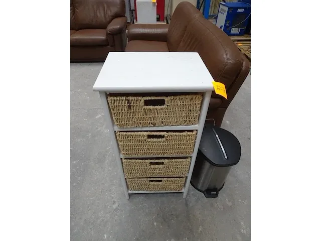 Houten kast + pedaalemmer - afbeelding 3 van  5