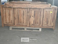 Houten kast + tafel - afbeelding 2 van  7