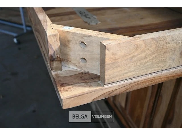 Houten kast + tafel - afbeelding 6 van  7