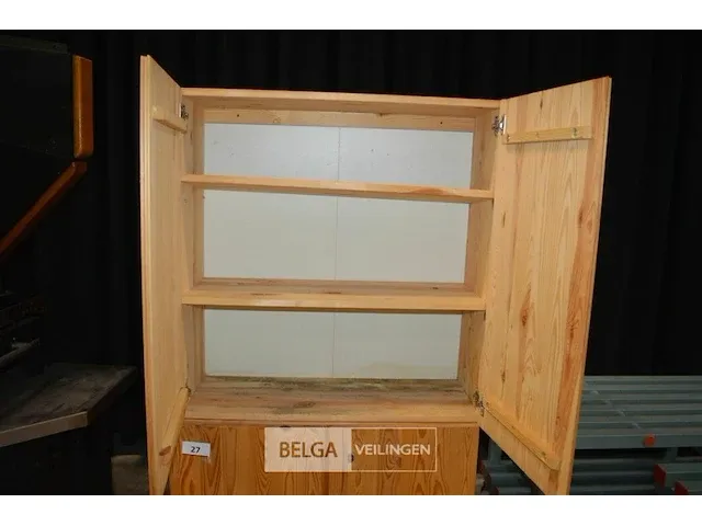 Houten kastje ± 90x83x82 - afbeelding 3 van  6