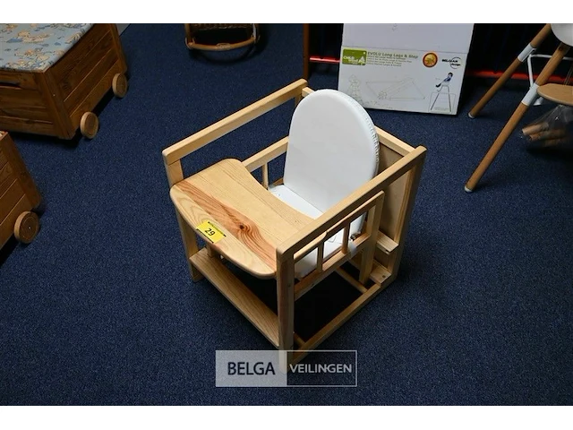Houten kinderstoel zithoogte 30cm - afbeelding 3 van  3