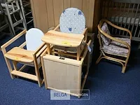 Houten kinderstoel zithoogte 60cm - afbeelding 1 van  3