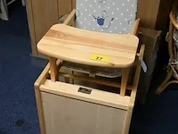 Houten kinderstoel zithoogte 60cm - afbeelding 3 van  3