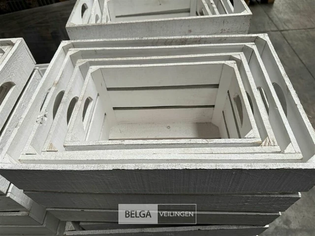 Houten kistjes in elkaar passend - 4 maten - afbeelding 3 van  4