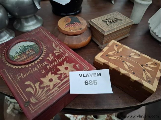 Houten kistjes - afbeelding 1 van  1