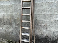 Houten ladder 3 delen - afbeelding 3 van  5