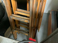 Houten ladder (3x) - afbeelding 4 van  4