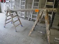 Houten ladders + houten platform