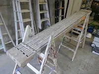 Houten ladders + houten platform - afbeelding 3 van  3