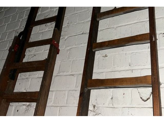 Houten ladders - afbeelding 2 van  3
