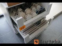 Houten ladenblok witte kleur - afbeelding 2 van  3
