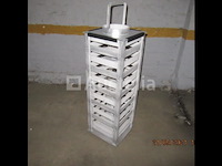 Houten lantaarn voor dek /wit & grijs - afbeelding 4 van  4