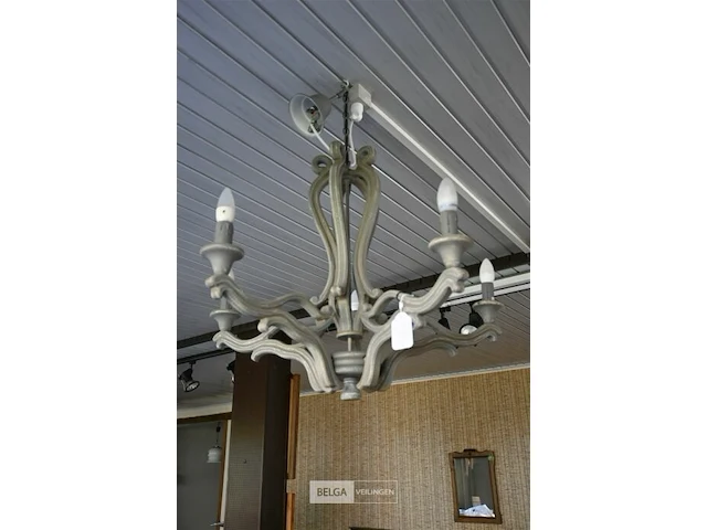 Houten luster - afbeelding 1 van  1
