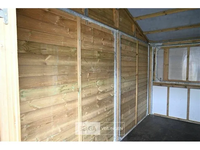 Houten marktkraam tuinhuis gedemonteerd/kliksysteem - afbeelding 3 van  13