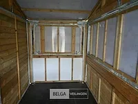 Houten marktkraam tuinhuis gedemonteerd/kliksysteem - afbeelding 13 van  13