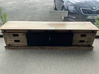 Houten multimediakast industrial - afbeelding 1 van  4