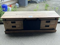 Houten multimediakast industrial - afbeelding 1 van  4