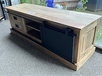 Houten multimediakast industrial - afbeelding 2 van  4