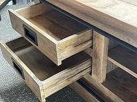 Houten multimediakast industrial - afbeelding 3 van  4