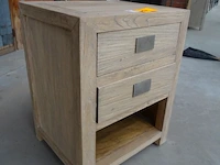 Houten nachtkastje pr living - afbeelding 2 van  3